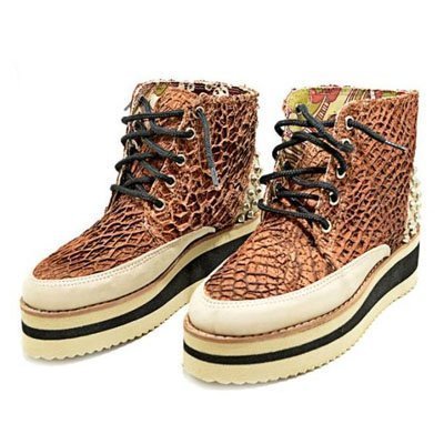 Botas hechas de cuero de mondongo de Visceral de Lori Carini col - oto-inv-2013